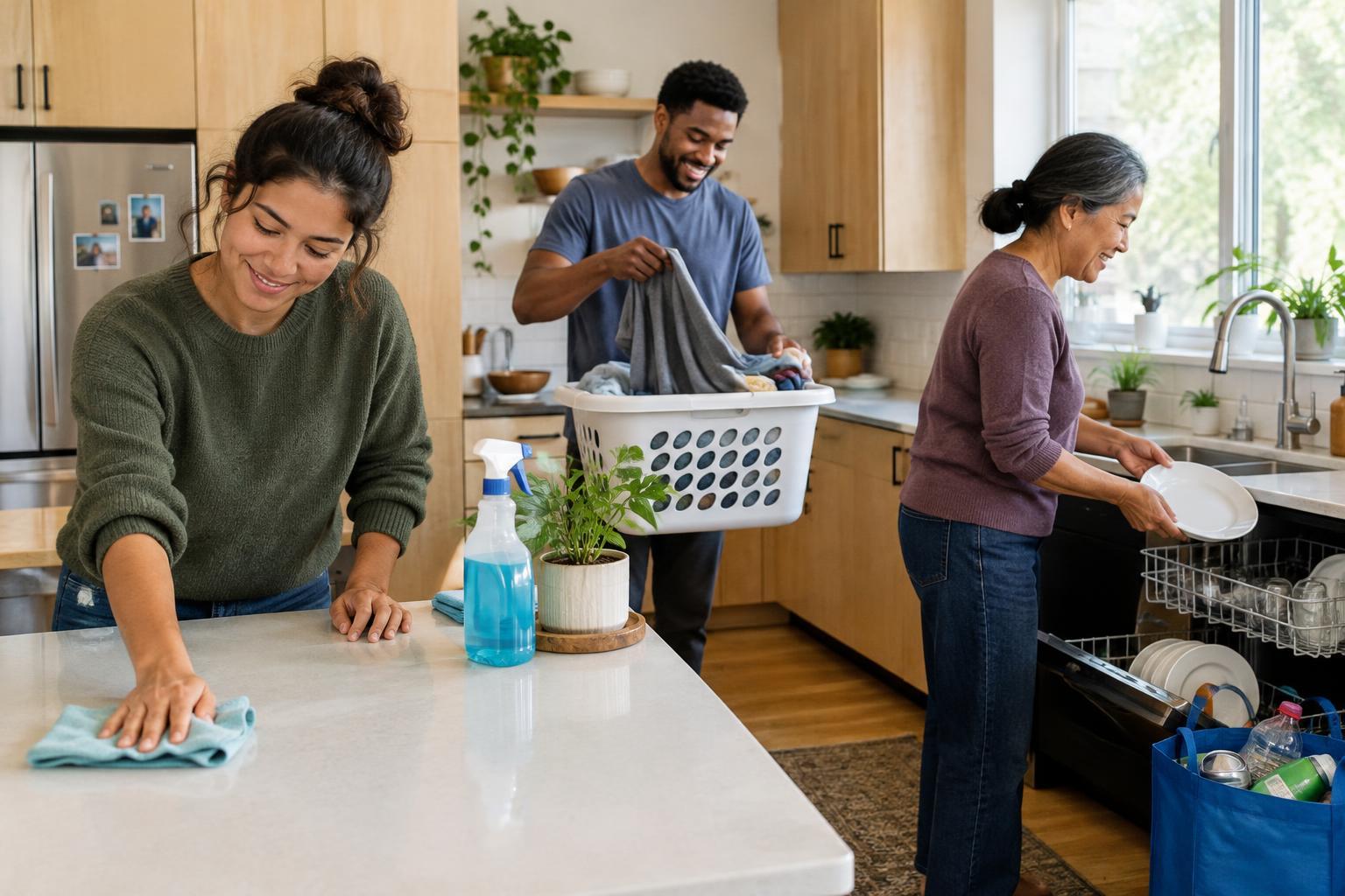Splitting Household Responsibilities Fairly With Roommates or Family