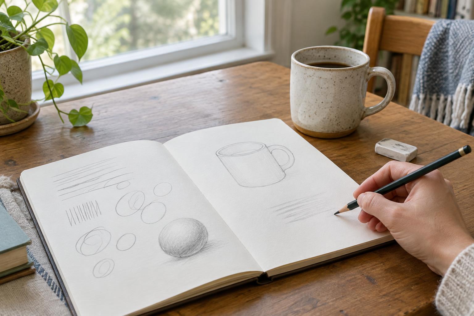Sketching for Beginners: Simple Materials and First Exercises